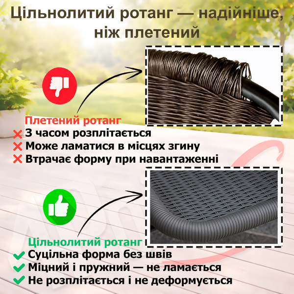 Комплект садовой мебели 4Points Salento-8 с прямоугольным столом 150х90х70см с черной стеклянной столешницей, Чёрный Salento-8 фото