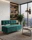 Диван Nova с нишей, отсрочка сиденья спинка, черная металлическая фурнитура 105015 фото 1