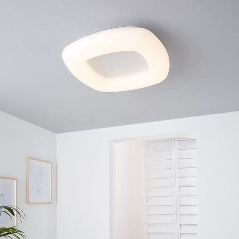 Стельовий LED світильник Schuller із білою основою 47&times;47 см 6002 001 WT фото